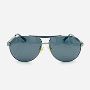 Vintage Police S848OG Gunmetal Aviator Sunglasses